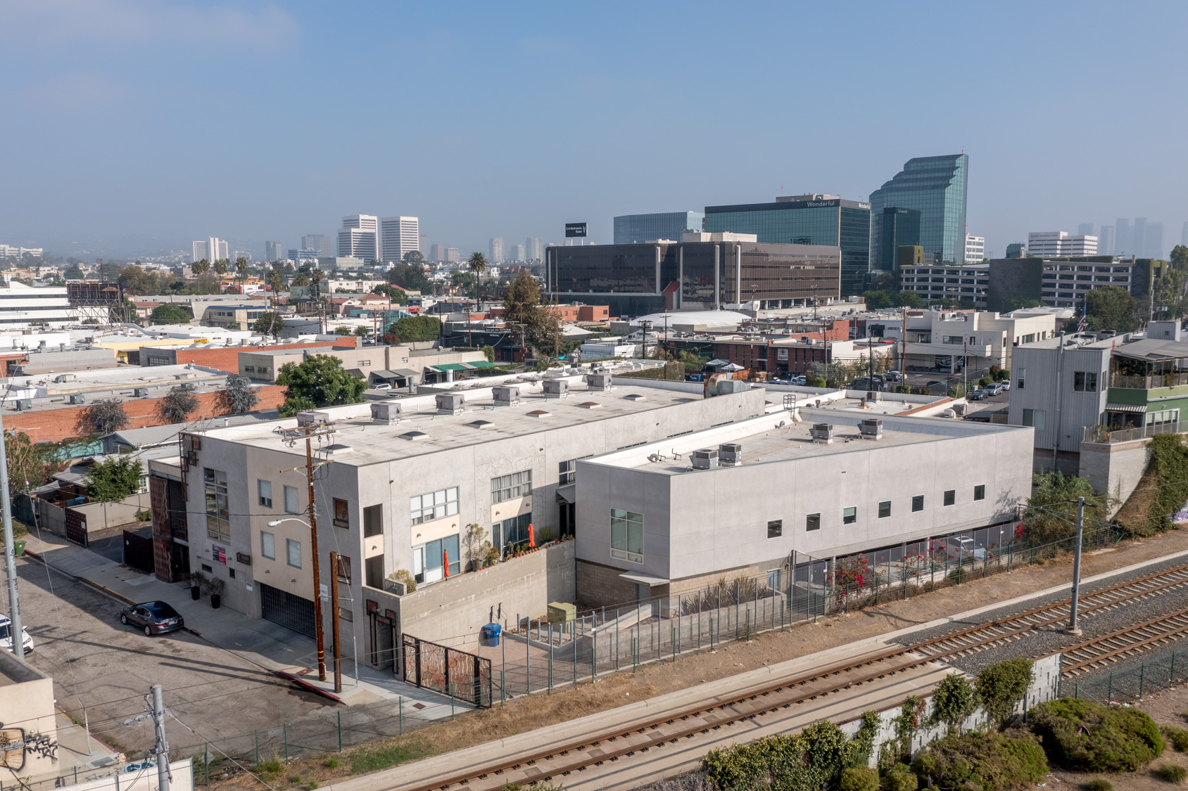 Aerial view of The Baker Building